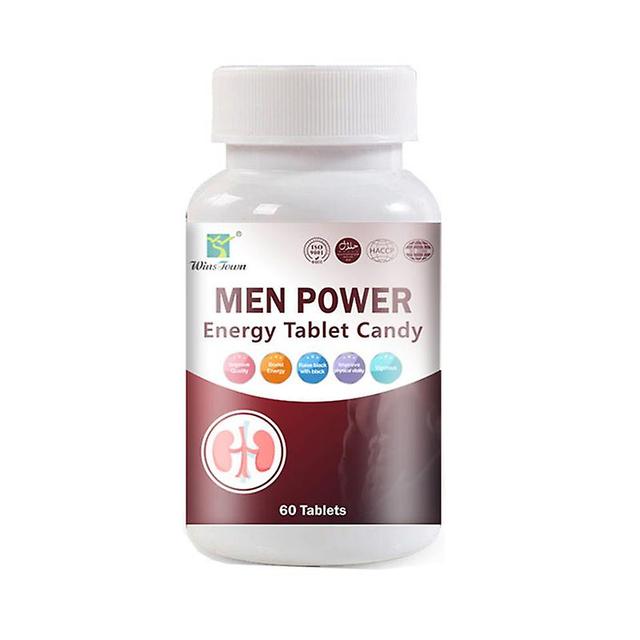 Vorallme Men's Energy Enhance Physical Strength Relieve Fatigue Stress Promote Blood Circulation Men's Health Food 60 Pills 1 Bottle 60 pills on Productcaster.