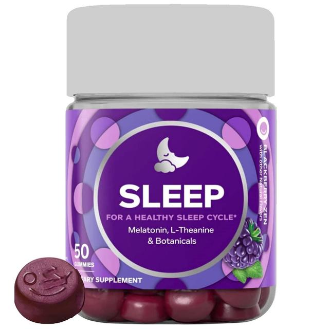 1-pack de bonbons gélifiés pour dormir, soutien du sommeil, 3 mg de mélatonine, L-théanine, camomille, mélisse, aide au sommeil, mûre 1pc on Productcaster.