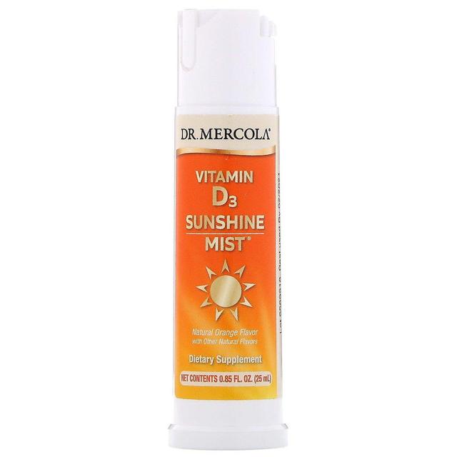 Dr. Mercola, Vitamin D3 Sunshine Mist, Natural Orange Flavor, 0.85 fl oz (25 ml) on Productcaster.