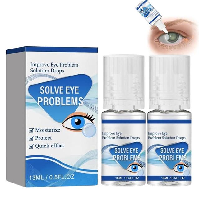 Myopia Reversal Eye Drops, Eye Wellness Drops, Treatment Eye Problems Solution Drops, Alleviate Eye Fatigue, Clear Eyesight 2pcs on Productcaster.