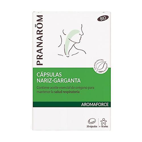 Pranarôm Aromaforce Nose-Throat Bio 30 capsules on Productcaster.