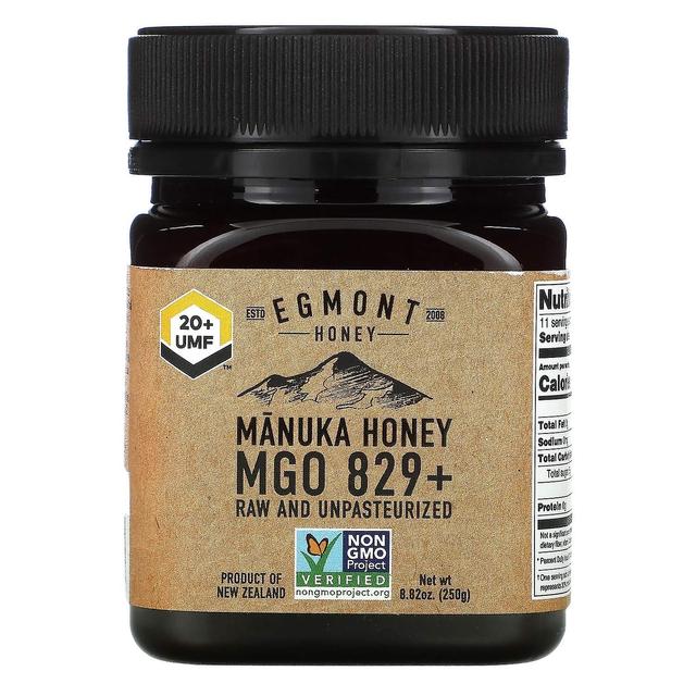 Egmont Honey Egmont Honing, Manuka Honing, Rauw En Ongepasteuriseerd, 829+ MGO, 8.82 oz (250 g) on Productcaster.