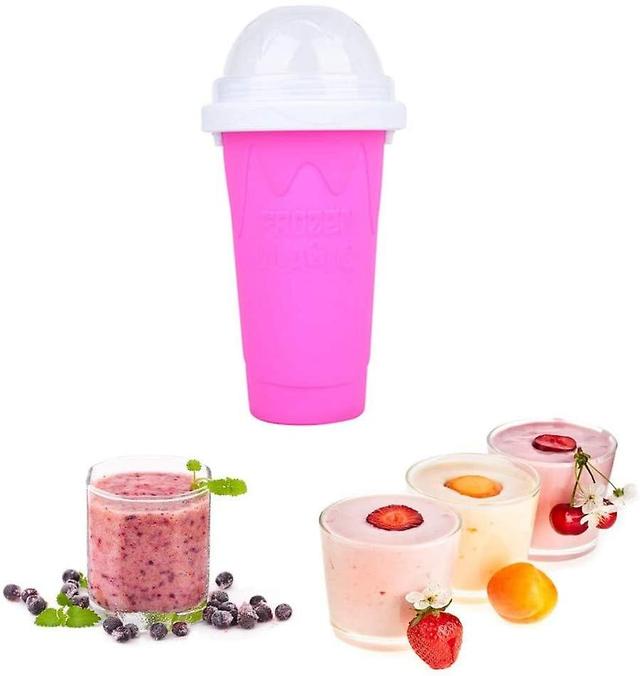 Ronaldo 350ml Quick-frozen Slushy DIY Smoothie Pinch Cup Frozen Making Freeze Magic Food Grade Silicone Drin on Productcaster.