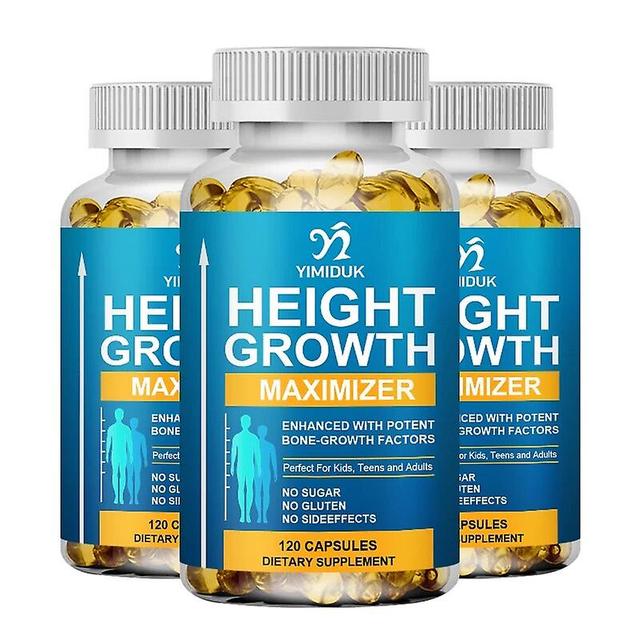 Eccpp Calcium, Vitamin D3 Height Growth, Bone Strength & Density Support - Height & Bone Growth Supplement For Kids & Adults 3 Bottles 120pcs on Productcaster.