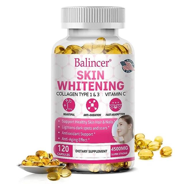 Vorallme Balincer Vitamin C + Collagen (Type I, Type III) - Antioxidant Supplement - Supports Healthy Skin, Hair, Nails, Non-GMO 120 count-1 bottle on Productcaster.