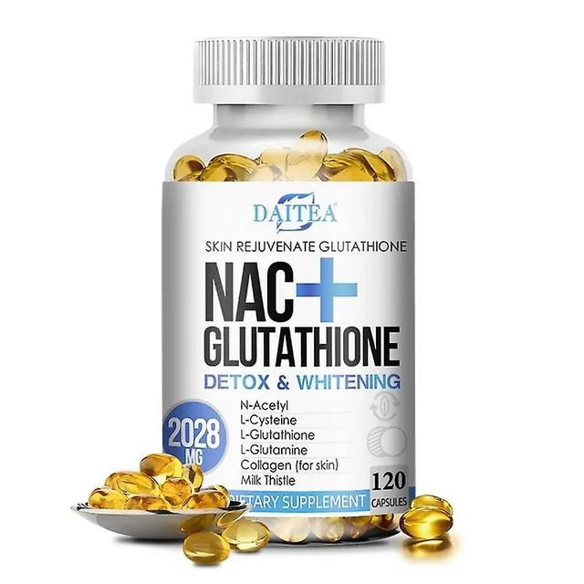 Sofirn Daitea NAC+ Detox Supplement Glutathione Collagen Capsules with Vitamin C Skin Health Immunity Powerful Antioxidants 120Count-1bottle on Productcaster.