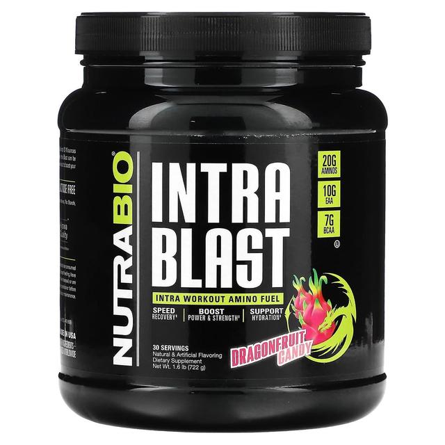 Nutrabio Labs, Intra Blast, Aminobränsle inom träning, Dragonfruit Candy, 1.6 lb (722 g) on Productcaster.