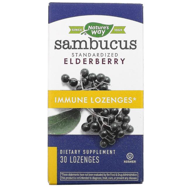 Nature's Way, Sambucus Immune, Elderberry, Standardized, 30 Lozenges on Productcaster.