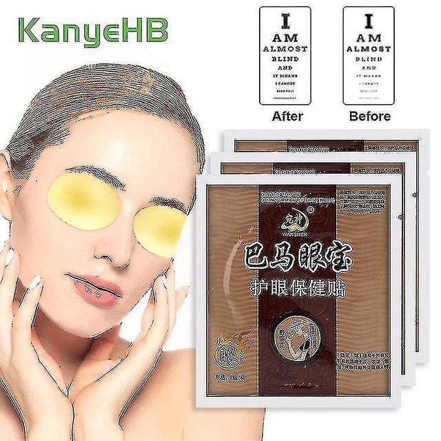 6pcs/3bags 100% Natural Herbal Eyesight Patch Wormwood Vision Sticker Relieve Dry Eye Fatigue Myopia Free Shipping on Productcaster.