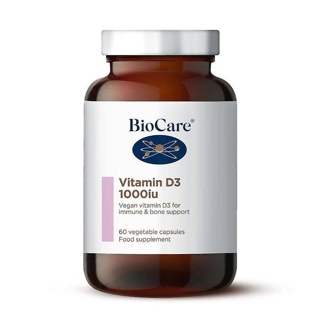 Biocare Vitamin D3 1000iu Vegicaps 60 (50660) on Productcaster.