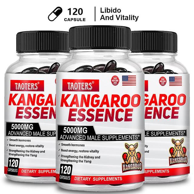 Visgaler Kangaroo Meat Extract And Ginseng Capsules For Men, Supplement Endurance, Enhance Body Shape, Strength,endurance, And Durability 120 Count... on Productcaster.