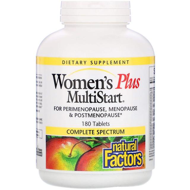 Natural Factors Czynniki naturalne, Women's Plus MultiStart, 180 tabletek on Productcaster.