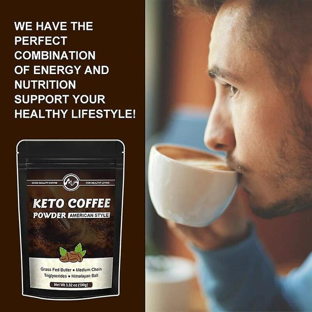 Newly Keto Coffee MCT Coffee Refreshing Low Calorie Appetite Suppression Instant Refreshing Keep Staying Focused Black SetTIB TIB . 200G on Productcaster.