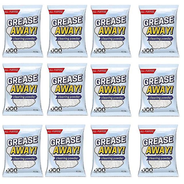 6/8/10pcs Grease Away Powder Cleaner Powerful Cleaners Home Kitchern Sink Detergent Sodium Bicarbonate Grease Away Powder Cleaning 12pcs on Productcaster.