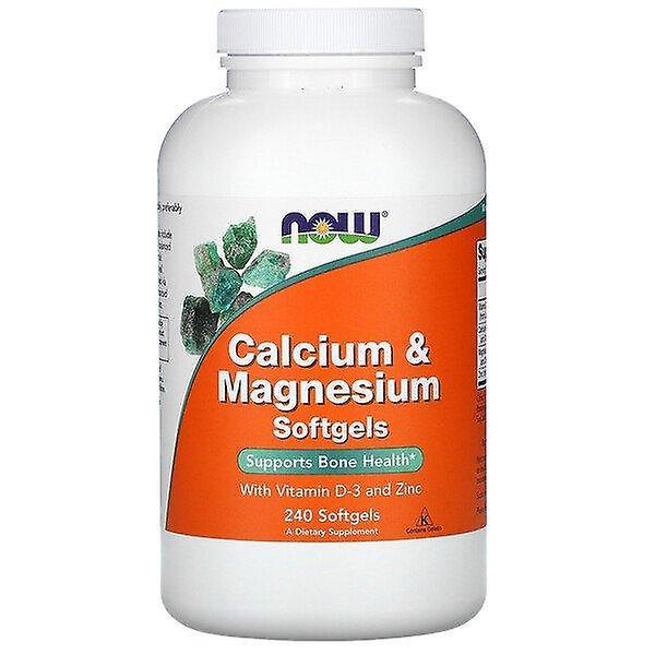 Now Foods, Calcium & Magnesium with Vitamin D-3 and Zinc, 240 Softgels on Productcaster.