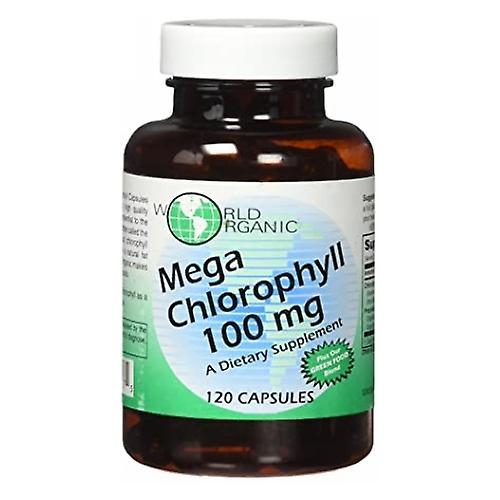 World Organics Mega Klorofyll, 100 MG, 120 Kepsar (Förpackning med 2) on Productcaster.