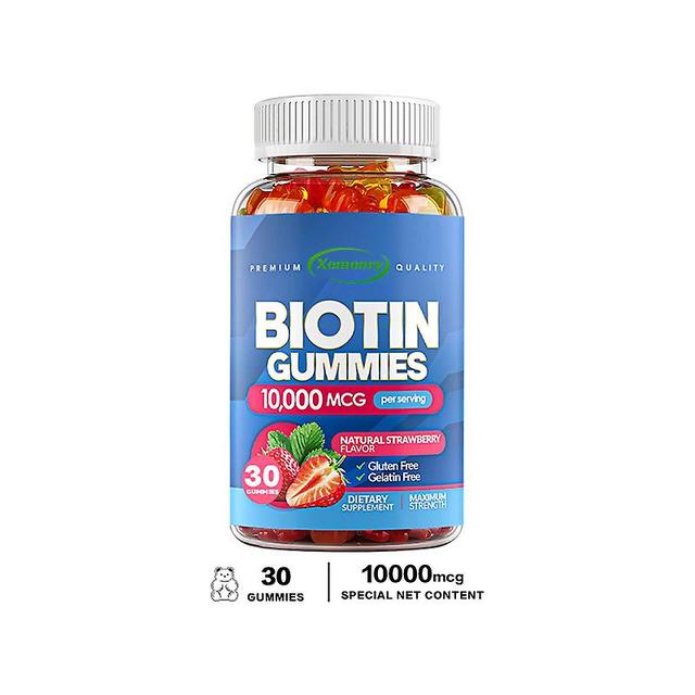 Vorallme Biotine 10,000 Mcg Gummies Pour Hommes Et Femmes - 2x Biotine Extra Forte Pour Cheveux, Peau Et Ongles - Vegan, Sans OGM 30 Gummies on Productcaster.