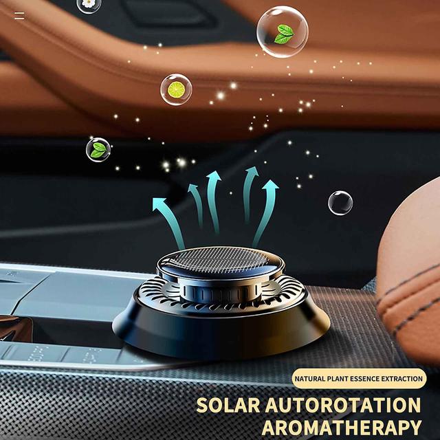 Gaoguang Car Mounted Accessories New Durable Solar Energy High-end Perfume Seat Jewelry Black on Productcaster.