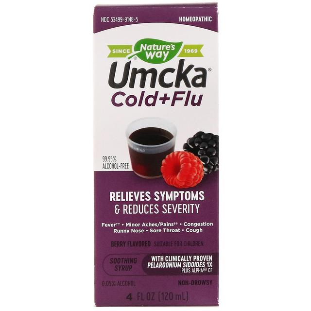 Nature's Way, Umcka Cold+Flu, Berry Flavored, 4 fl oz (120 ml) on Productcaster.