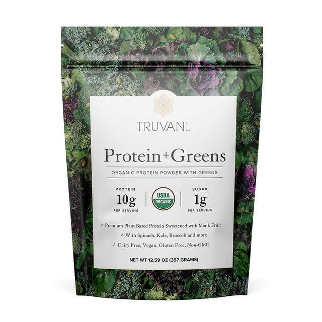 Truvani protéines + légumes verts 12,59 oz biologique, sans OGM, végétalien, sans gluten, sans produits laitiers | Légumes verts quotidiens combiné... on Productcaster.