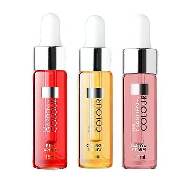 The Garden Of Colour 3-pack - Cuticle Oil - Apple, Mango, Flower - 15ml on Productcaster.