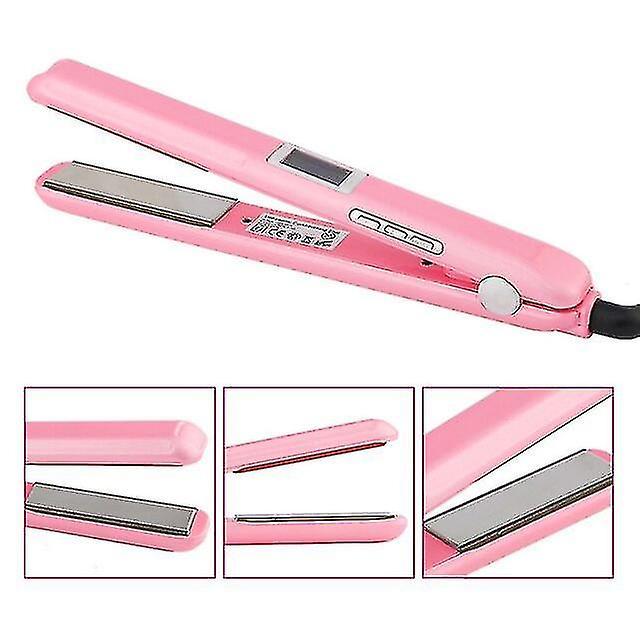 Portable Lcd Ultrasonic Infd H Care Iron Keratin Recover H Damad H Tool Rep Pink on Productcaster.