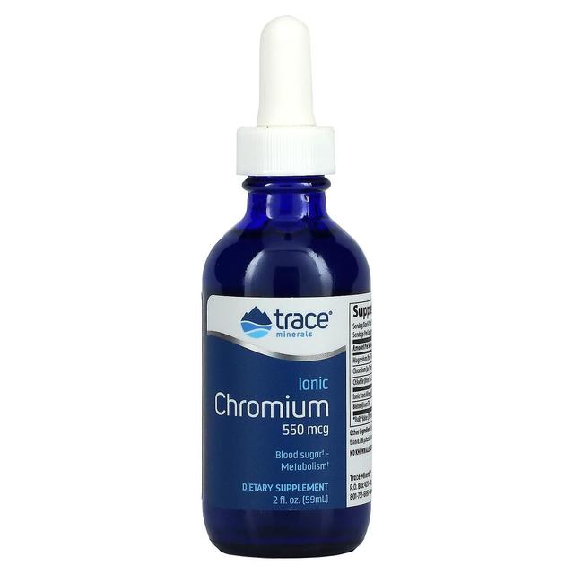 Trace Minerals Spårmineraler , Joniskt krom, 550 mcg, 2 fl oz (59 ml) on Productcaster.