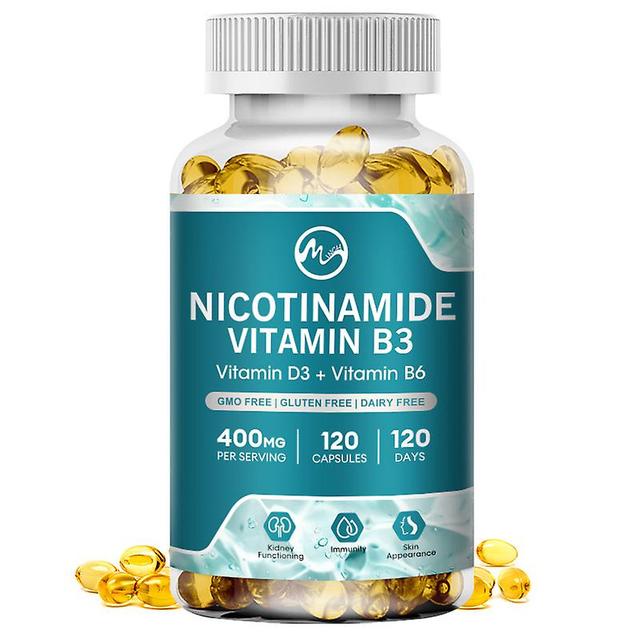 Tib Minch Nicotinamide 400mg Capsule With Vitaminb3 Promote Health Skin For Reducing Skin Dullness Anti-agin Support Cell Metabolism 120 per capsules on Productcaster.