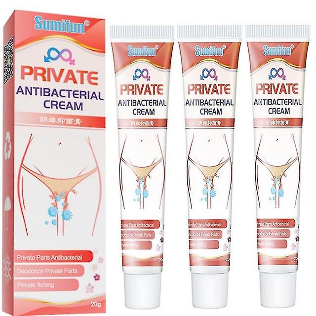 3pcs Private Part Anti-itch Care Cream Anti-coceira Desodorante Pomada Creme 2023 on Productcaster.