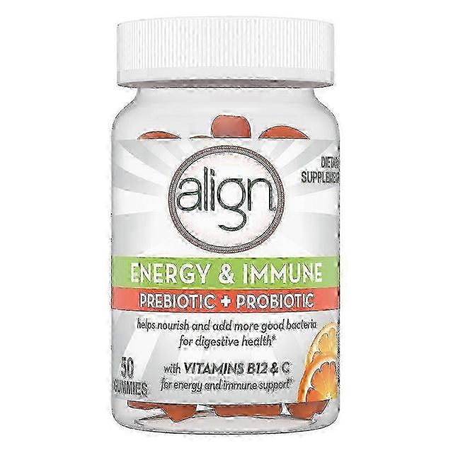 Align energy & immune prebiotic + probiotic supplement, gummies, 50 ea on Productcaster.