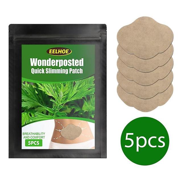 5pcs/bag Wormwood Slimming Patch Extra Strong Fat Burning Slimming Belly Button Sticker Body on Productcaster.