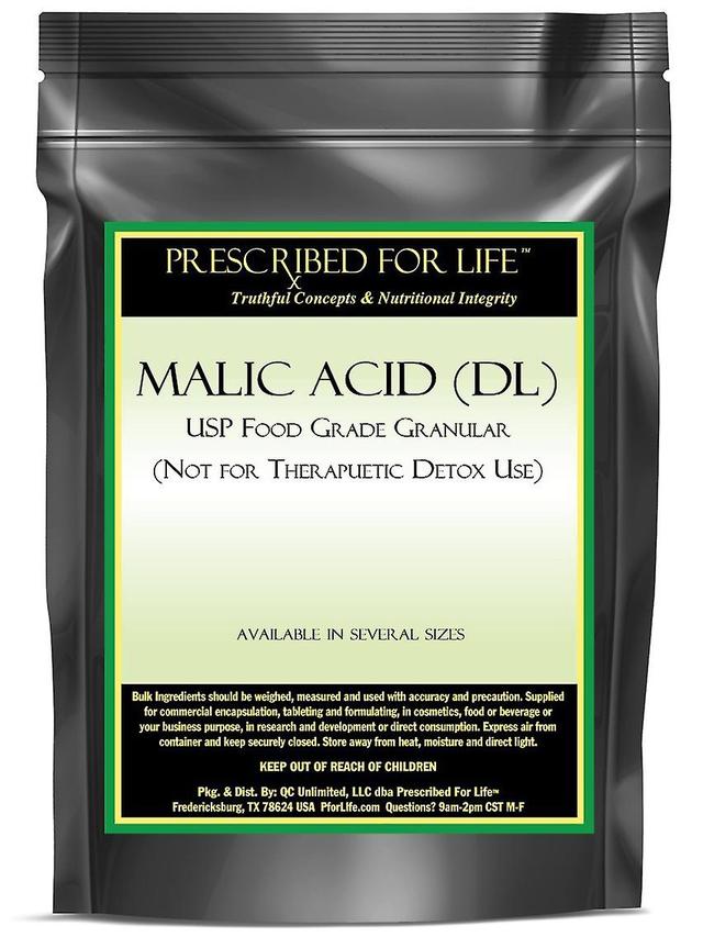 Prescribed For Life Ácido málico (DL)-USP grado alimenticio granular (para uso aromatizante solamente) 1 kg (2.2 lb) on Productcaster.