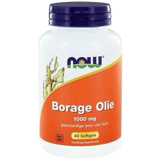 Borage Olie 1000 mg (60 softgels) - NOW Foods on Productcaster.