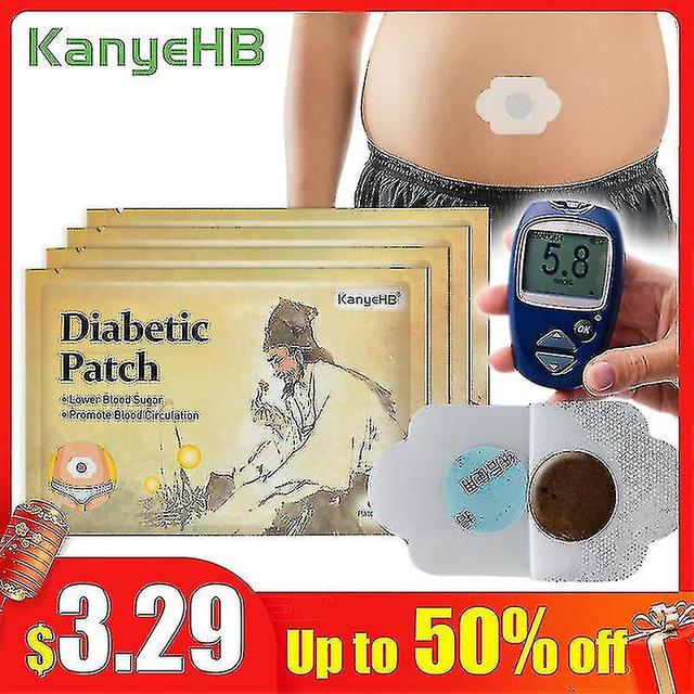 24ks / 4vaky Diabetická náplasť Prírodná bylinná kúra Zníženie hladiny glukózy v krvi Sug on Productcaster.