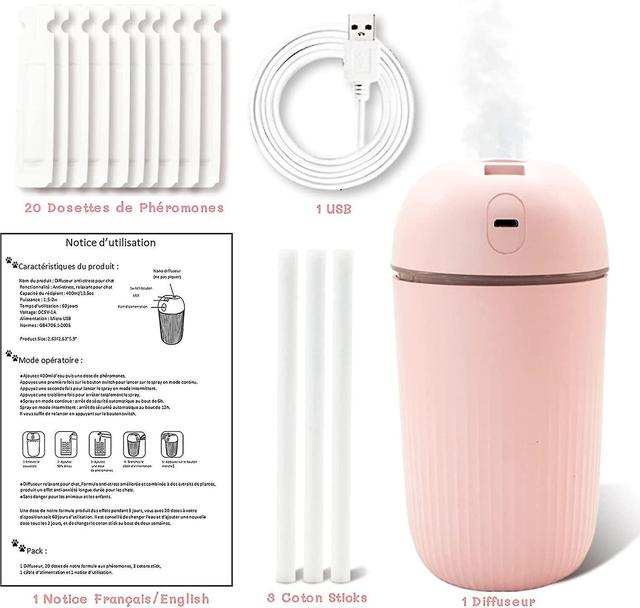 Anti-stress diffuser voor katten, 60-dagen verzachtende kit, zeer effectieve formule op basis van Bachbloesem Ex on Productcaster.