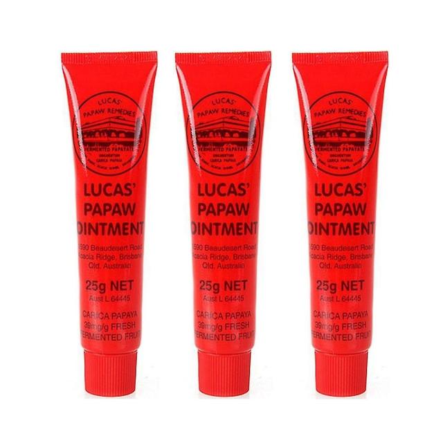 3x Vitamin E+crocodile Oil Papaya Lipstick 25ml on Productcaster.