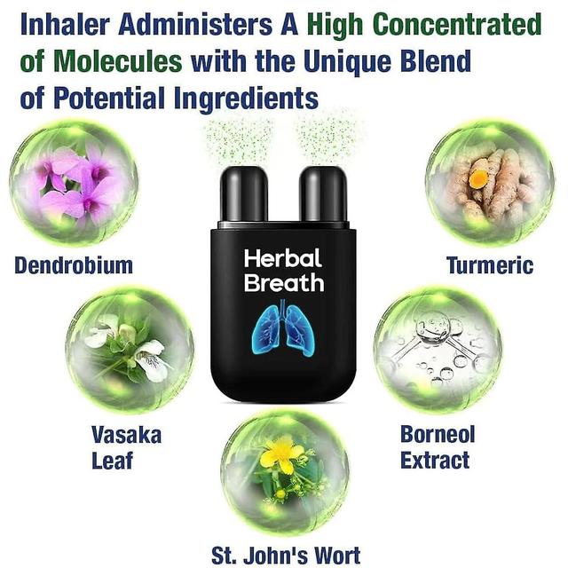 Herbal Breathe Limpeza Respiratória Aerossolizer, Breath Detox Herbal Lung Cleansing Spray, Herbal Lung Cleanse Névoa Limpeza Aerossolizer 1pcs on Productcaster.