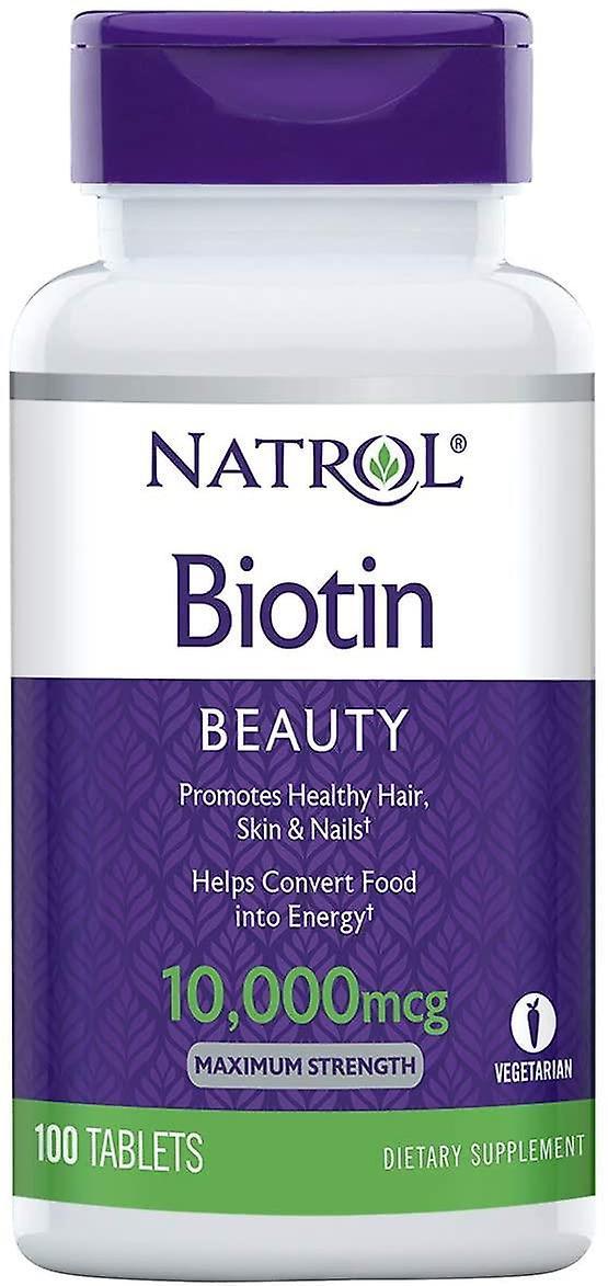 Natrol Biotin 10,000mcg 100 tabletter on Productcaster.