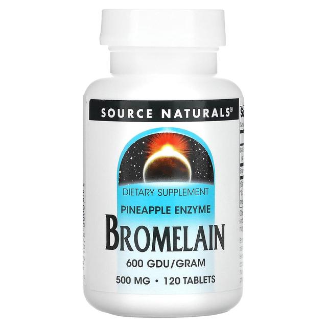 Source Naturals, Bromelain 600 GDU/g, 500 mg, 120 Tablets on Productcaster.