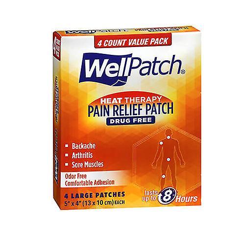 Wellpatch Warming Pain Relief Patch, Large 4 each (Pack of 1) on Productcaster.