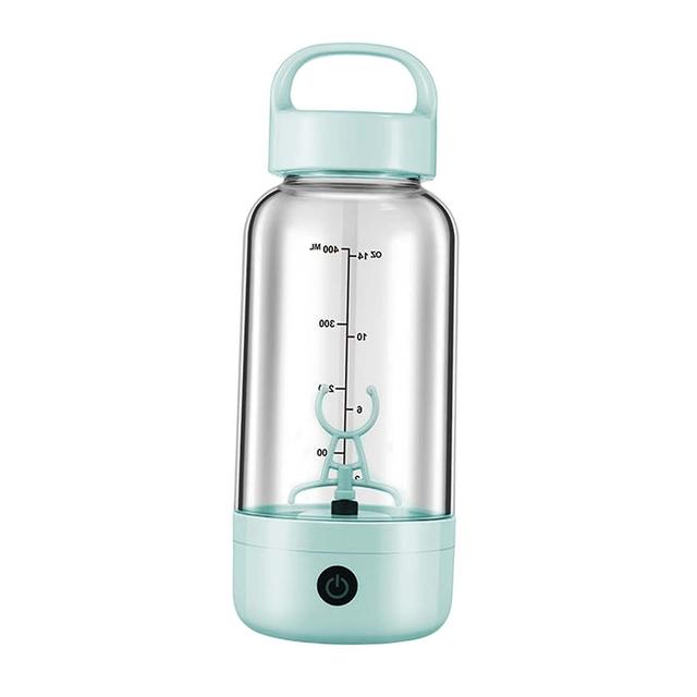 Electric Protein Shaker Bottle Eddy Mixer Bottle Usb For Fitness Workout Blue on Productcaster.