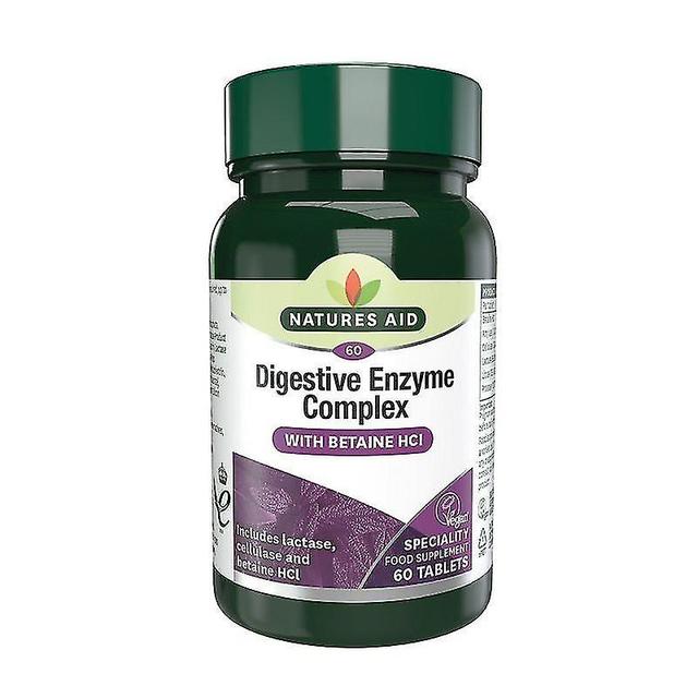 Brand Nature's Aid Digestive Enzyme Complex Tablets, 60 Count (125120), Natural Digestion Support, Health Supplement, Nutrient Absorption Aid on Productcaster.