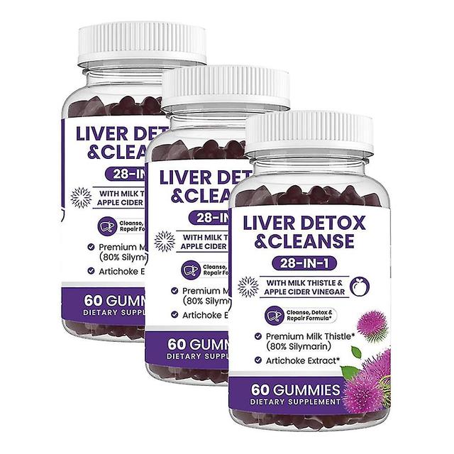 28 In 1 Liver Formula Gummies For Fatty Liver Detox & Repair - Silymarin, Artichoke Extract, Dandelion & Apple Cider Vinegar - Liver Health Supplem... on Productcaster.