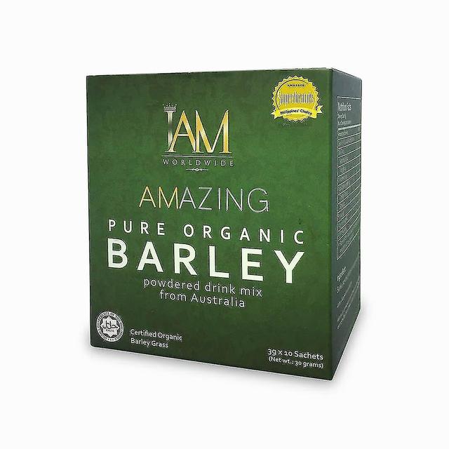 Ywfkmy Organic Barley Grass Powdered Drink Mix: 10 Sachets per Box by IAM Amazing on Productcaster.