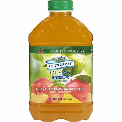 Hormel Thickened Beverage Thick & Easy Sugar Free 46 oz. Container Bottle Peach Mango Flavor Ready to Use, Count of 6 (Pack of 1) on Productcaster.