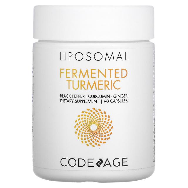 Codeage, Liposomal, Fermented Turmeric, Black Pepper, Curcumin, Ginger, 90 Capsules on Productcaster.