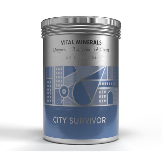 City survivor vital minerals magnesium bisglycinate and citrate 60's on Productcaster.