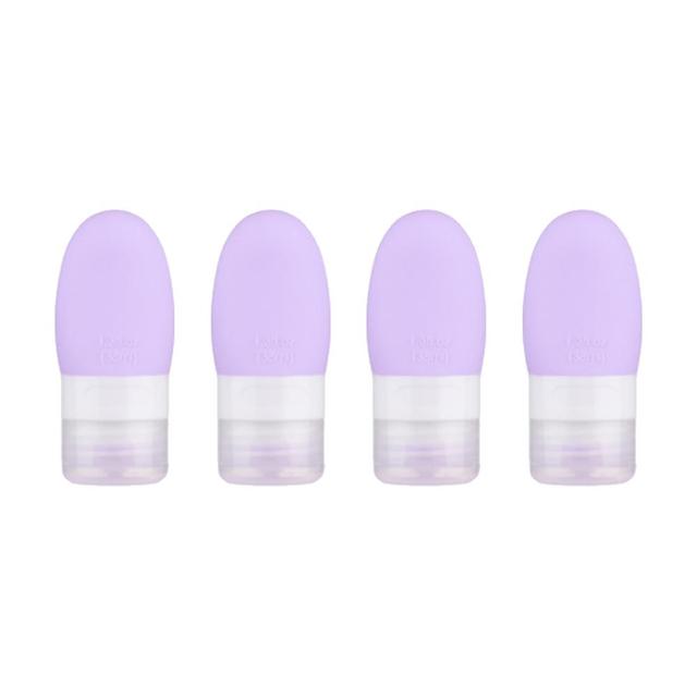 Hakuna 4pcs Silica Gel Sub-bottling, Portable Cosmetic Sub-bottling purple 38ml on Productcaster.