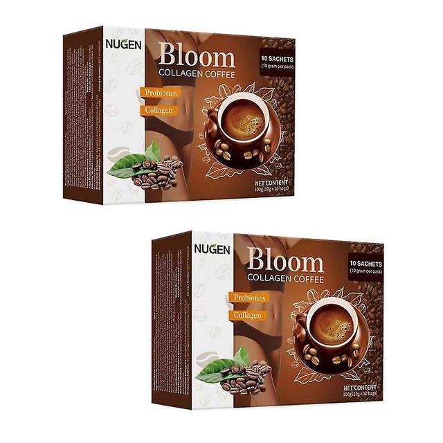 2x Bloom Collagen Coffee, café colágeno colágeno em pó para o café Energy Beauty Joints, colágeno suplementos de proteína on Productcaster.