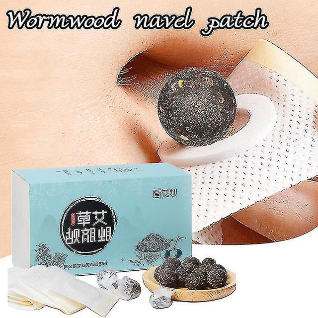 Navel Patches Stickers Wormwood Patch Natural Herb Self-heating Pain Navel Paste 30pcs on Productcaster.